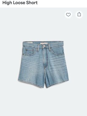 NWOT Levi's Premium High Loose Short